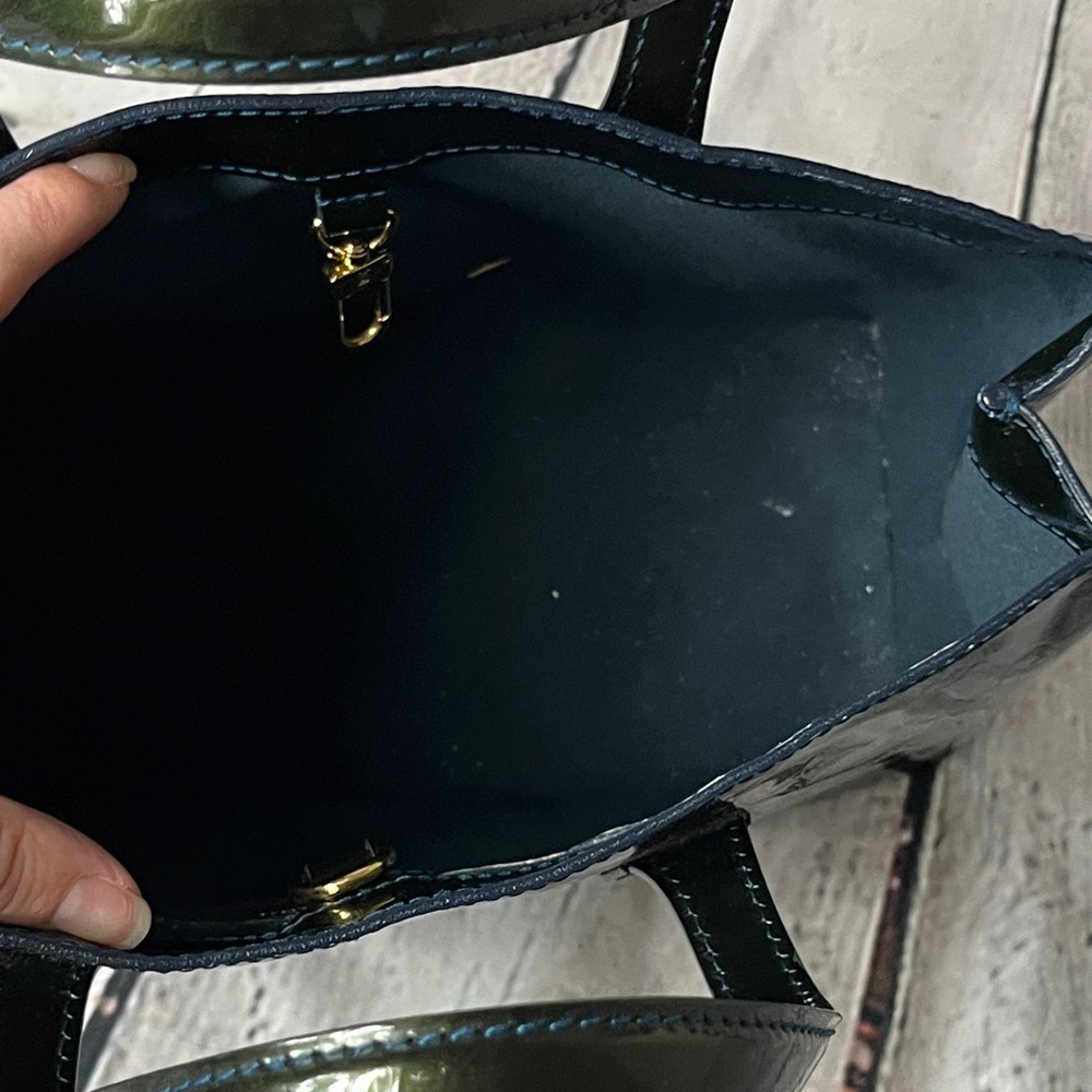 Louis Vuitton Shiny Black Satchel - Picture 6 of 7